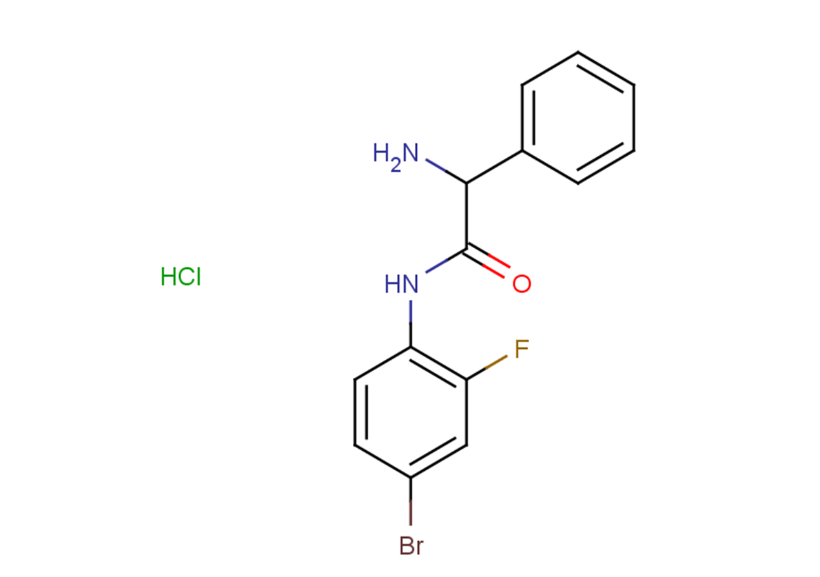2-amino-N-(4-bromo-2-fluorophenyl)-2-phenylacetamide hydrochloride