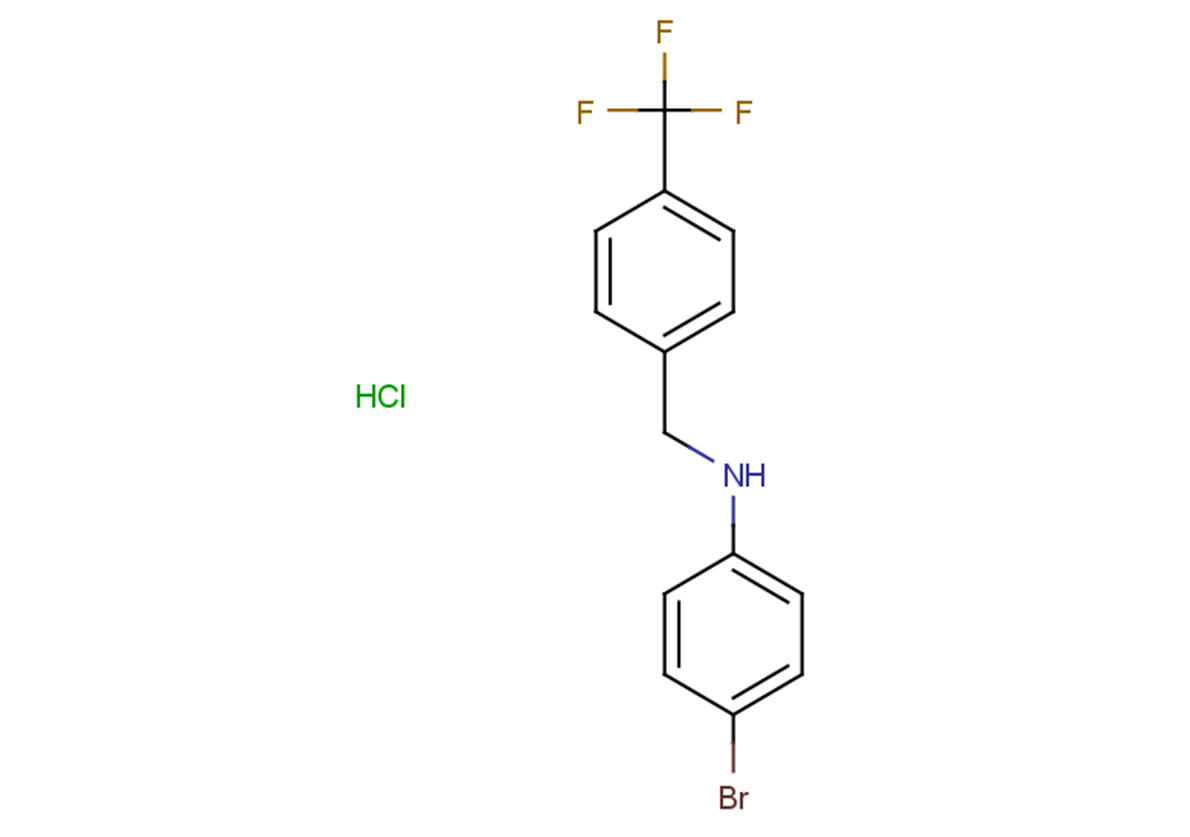 4-bromo-N-{[4-(trifluoromethyl)phenyl]methyl}aniline hydrochloride