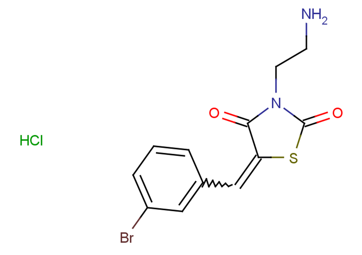 3-(2-aminoethyl)-5-[(3-bromophenyl)methylidene]-1,3-thiazolidine-2,4-dione hydrochloride