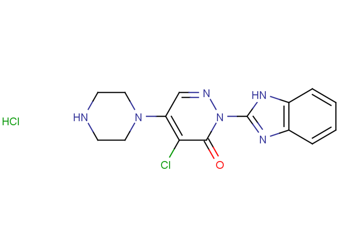 2-(1H-1,3-benzodiazol-2-yl)-4-chloro-5-(piperazin-1-yl)-2,3-dihydropyridazin-3-one hydrochloride
