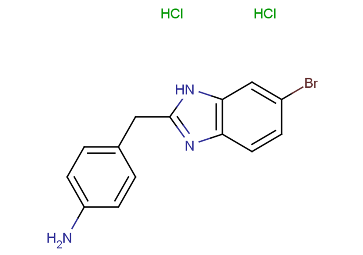 4-[(6-bromo-1H-1,3-benzodiazol-2-yl)methyl]aniline dihydrochloride