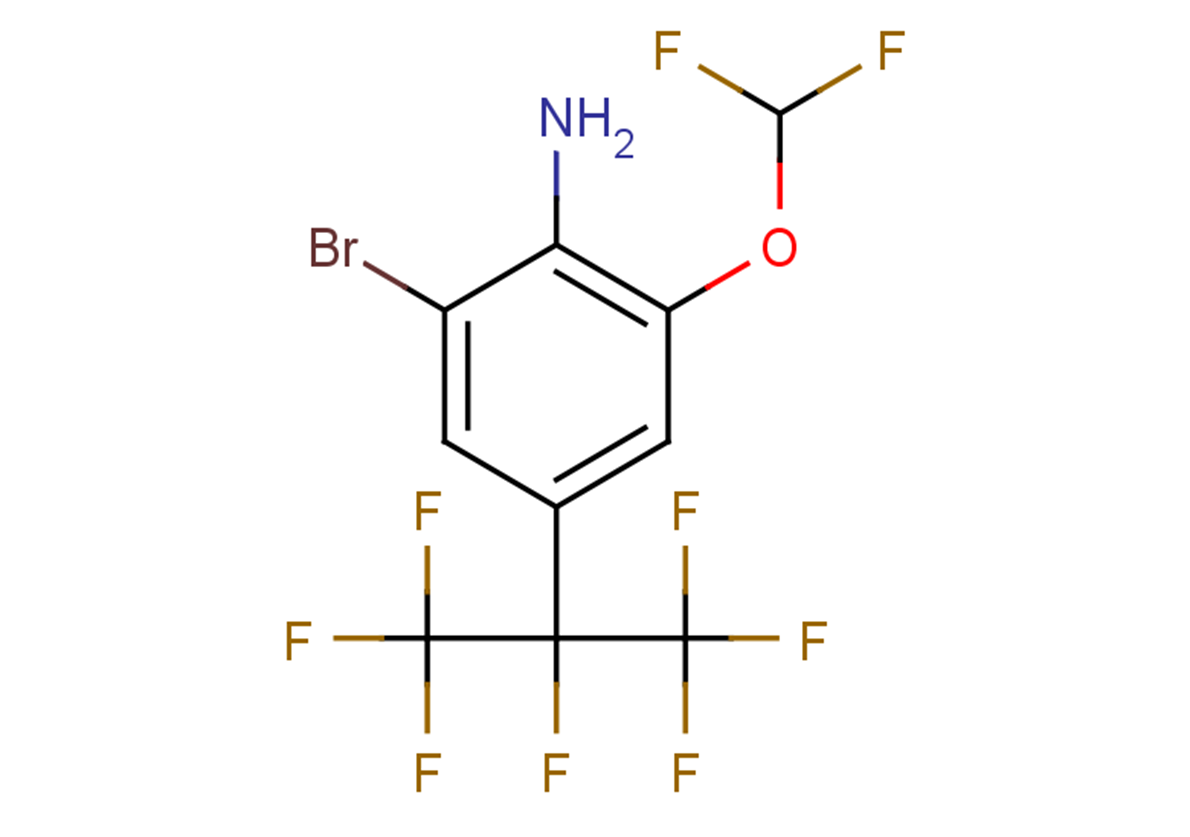 2-bromo-6-(difluoromethoxy)-4-(1,1,1,2,3,3,3-heptafluoropropan-2-yl)aniline
