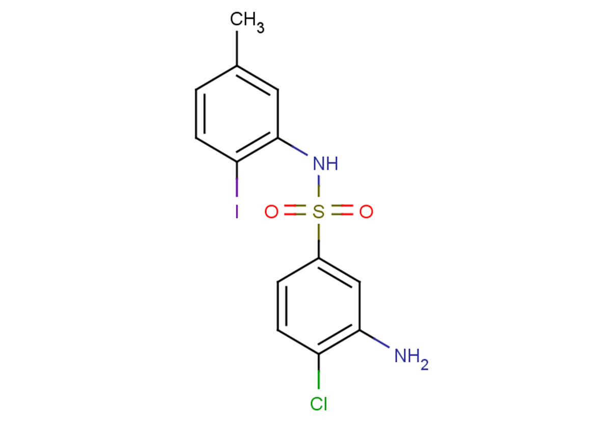 3-amino-4-chloro-N-(2-iodo-5-methylphenyl)benzene-1-sulfonamide