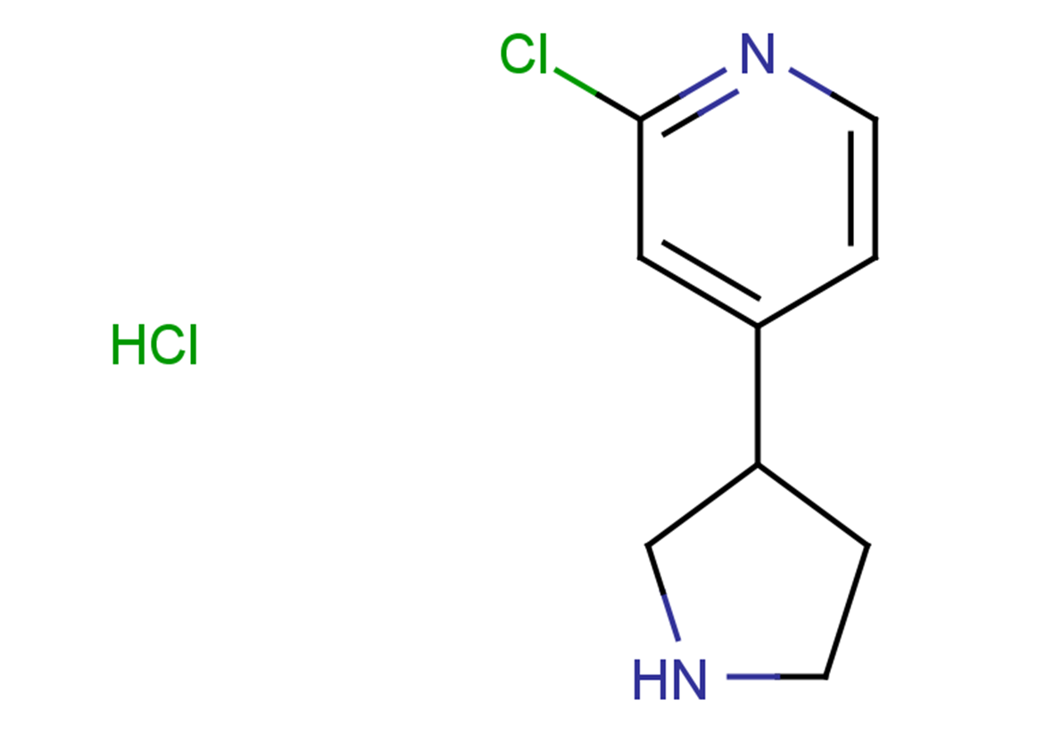 2-chloro-4-(pyrrolidin-3-yl)pyridine hydrochloride