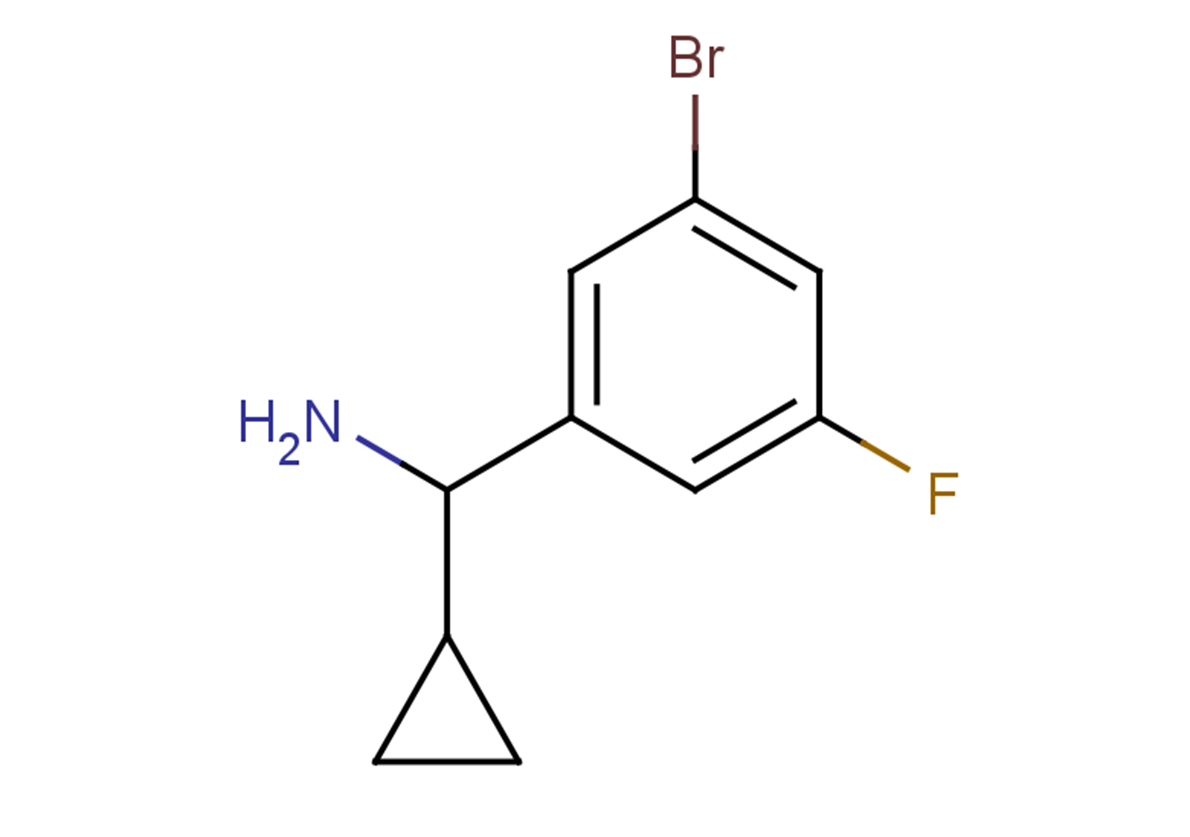 (3-bromo-5-fluorophenyl)(cyclopropyl)methanamine