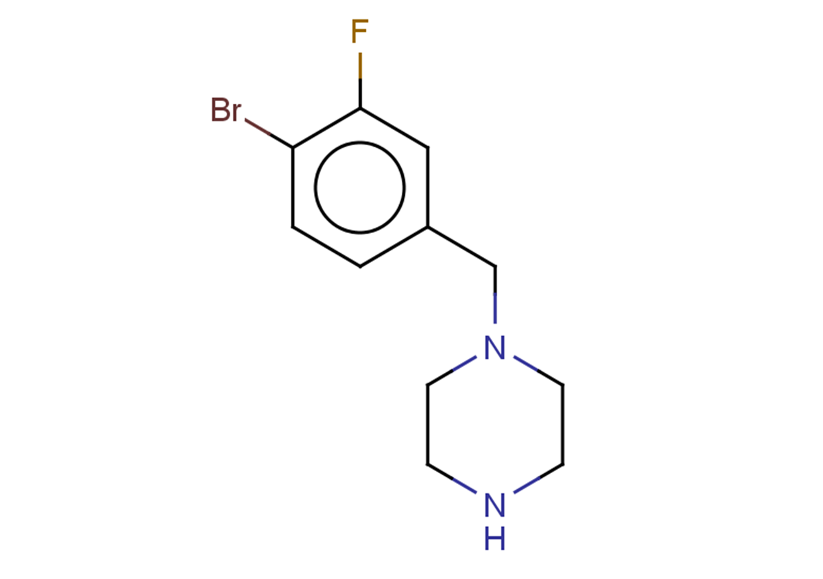 1-[(4-bromo-3-fluorophenyl)methyl]piperazine