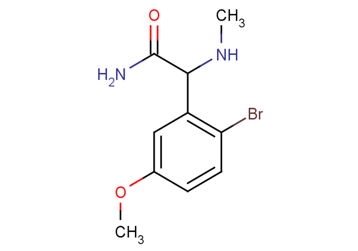 2-(2-bromo-5-methoxyphenyl)-2-(methylamino)acetamide