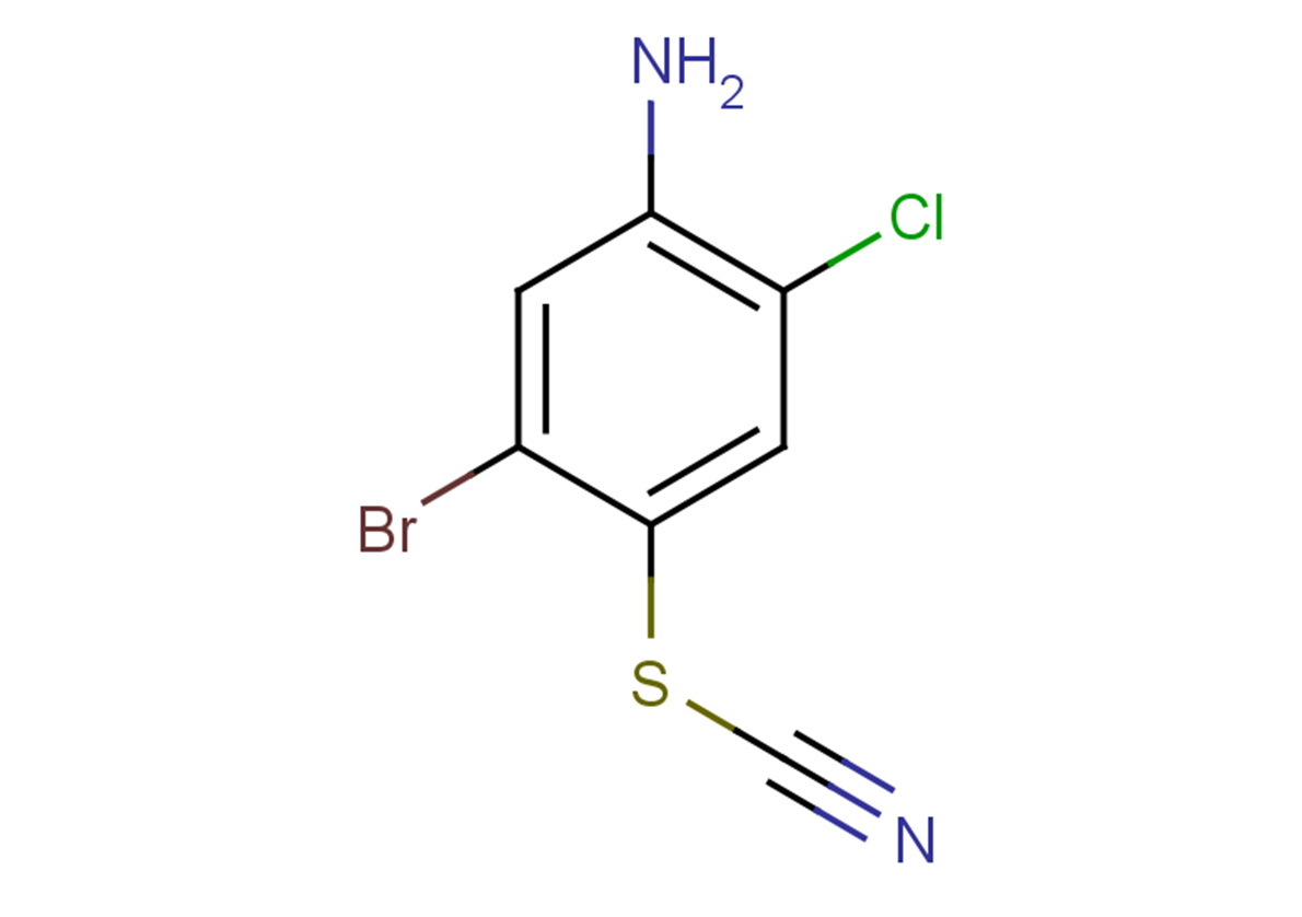 [(4-amino-2-bromo-5-chlorophenyl)sulfanyl]formonitrile