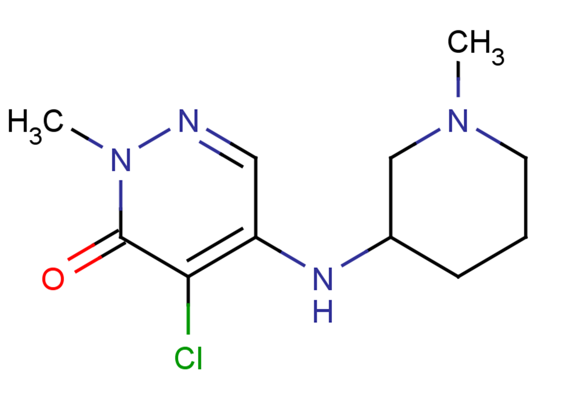 4-chloro-2-methyl-5-[(1-methylpiperidin-3-yl)amino]-2,3-dihydropyridazin-3-one
