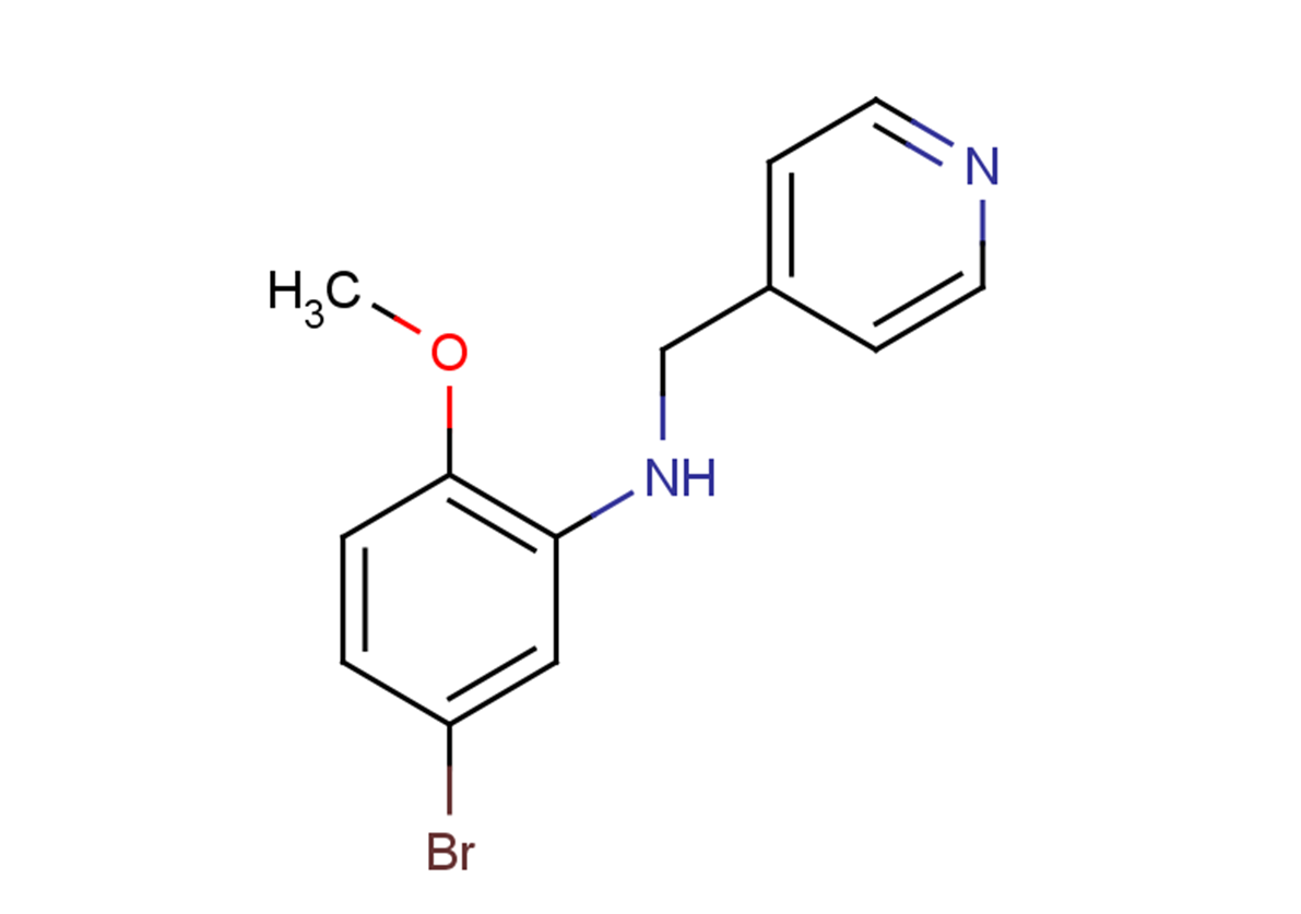 5-bromo-2-methoxy-N-(pyridin-4-ylmethyl)aniline