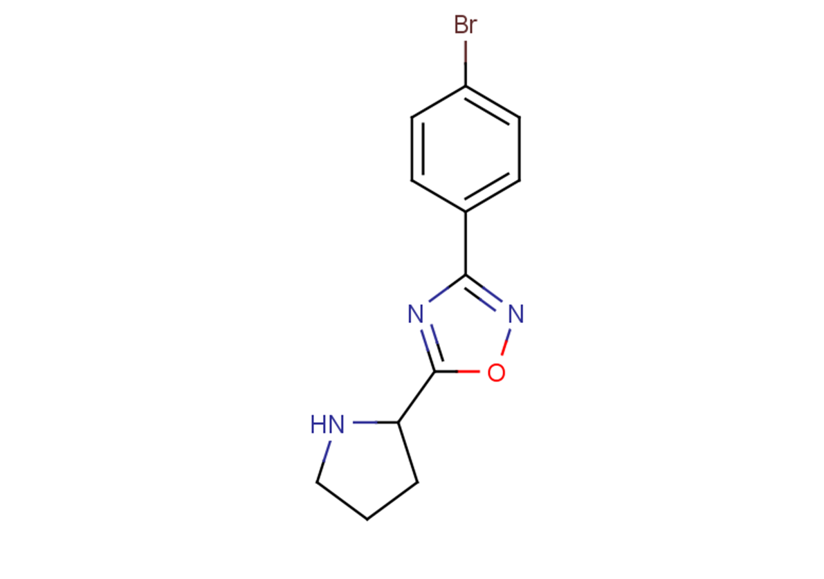3-(4-bromophenyl)-5-(pyrrolidin-2-yl)-1,2,4-oxadiazole