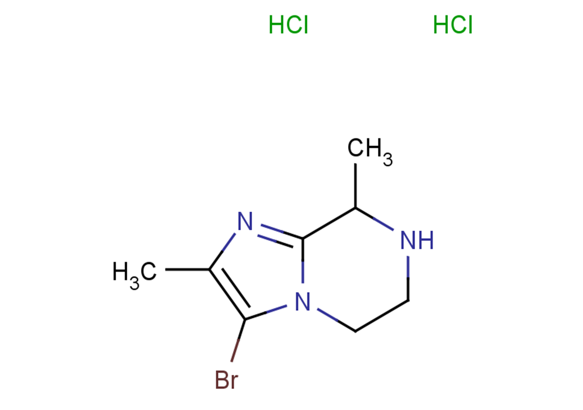 3-bromo-2,8-dimethyl-5H,6H,7H,8H-imidazo[1,2-a]pyrazine dihydrochloride