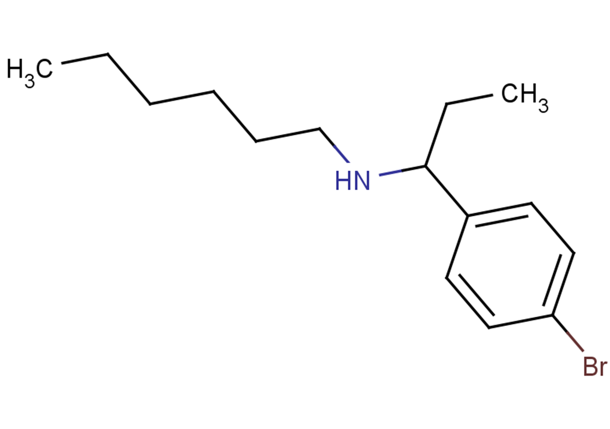 [1-(4-bromophenyl)propyl](hexyl)amine