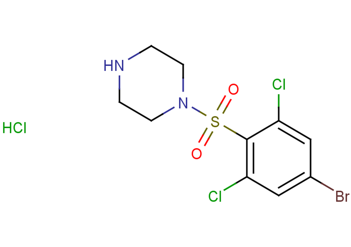 1-[(4-bromo-2,6-dichlorobenzene)sulfonyl]piperazine hydrochloride