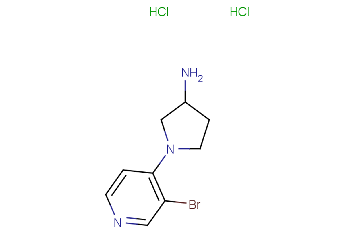 1-(3-bromopyridin-4-yl)pyrrolidin-3-amine dihydrochloride