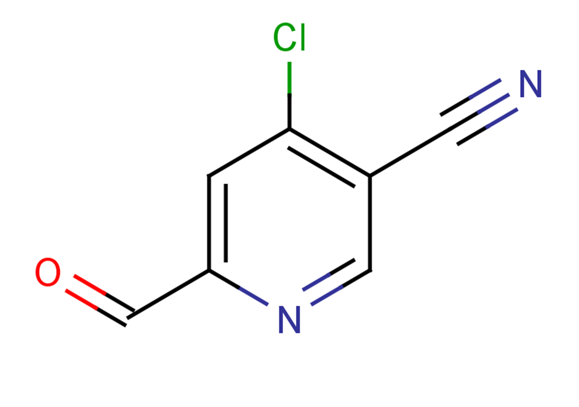 4-chloro-6-formylpyridine-3-carbonitrile