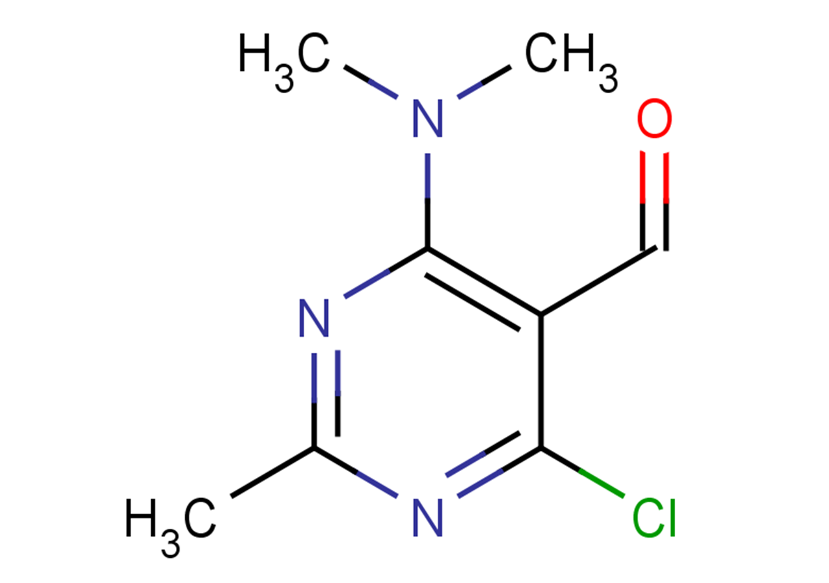 4-chloro-6-(dimethylamino)-2-methylpyrimidine-5-carbaldehyde