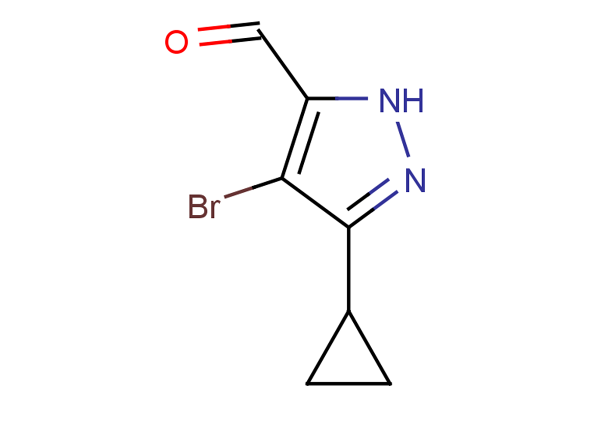 4-bromo-3-cyclopropyl-1H-pyrazole-5-carbaldehyde
