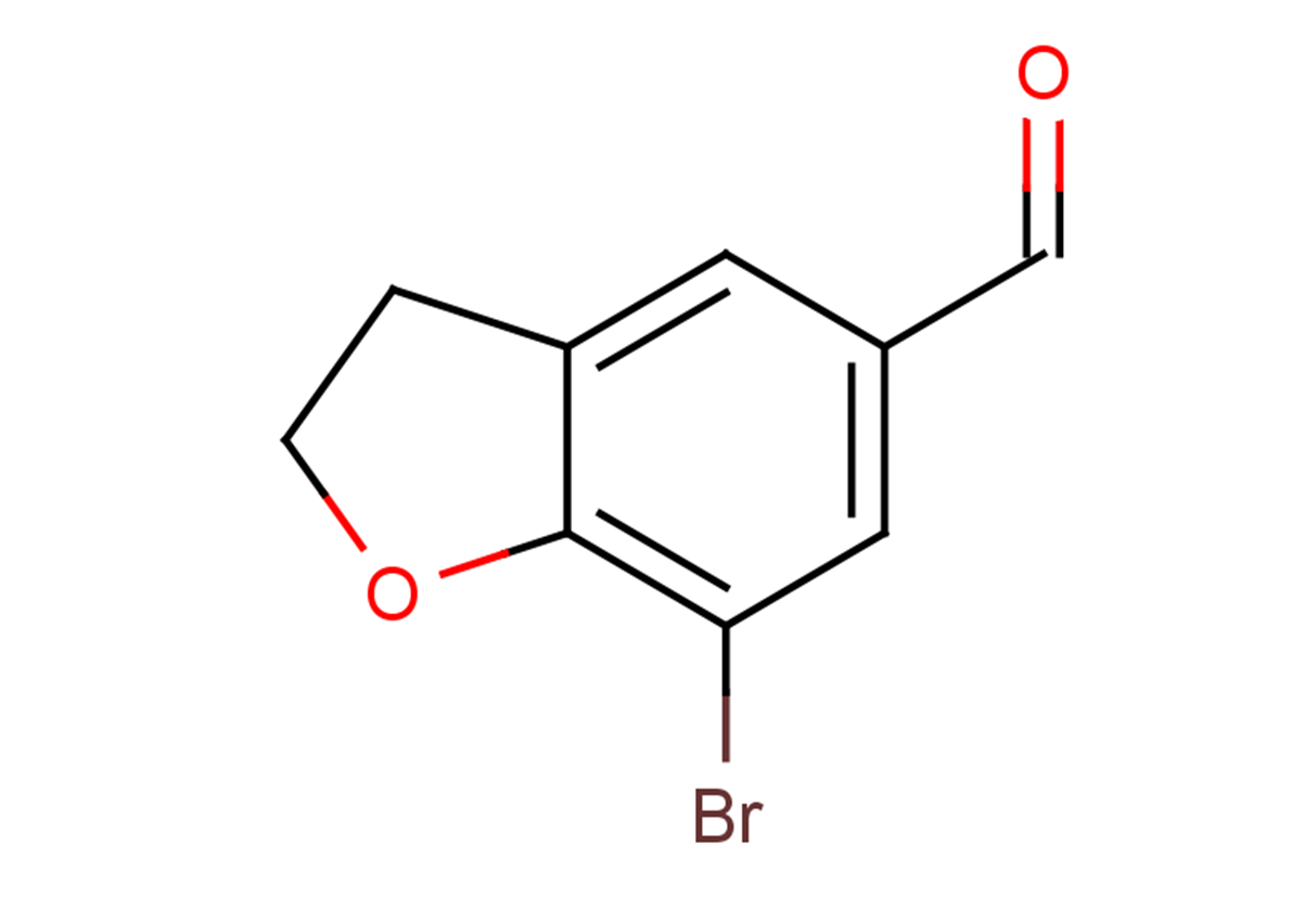 7-bromo-2,3-dihydro-1-benzofuran-5-carbaldehyde