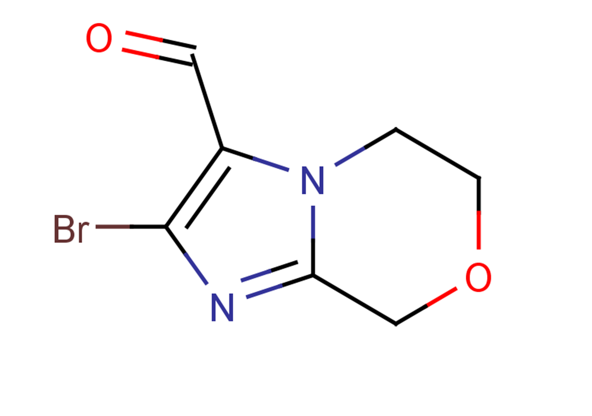 2-bromo-5H,6H,8H-imidazo[2,1-c][1,4]oxazine-3-carbaldehyde