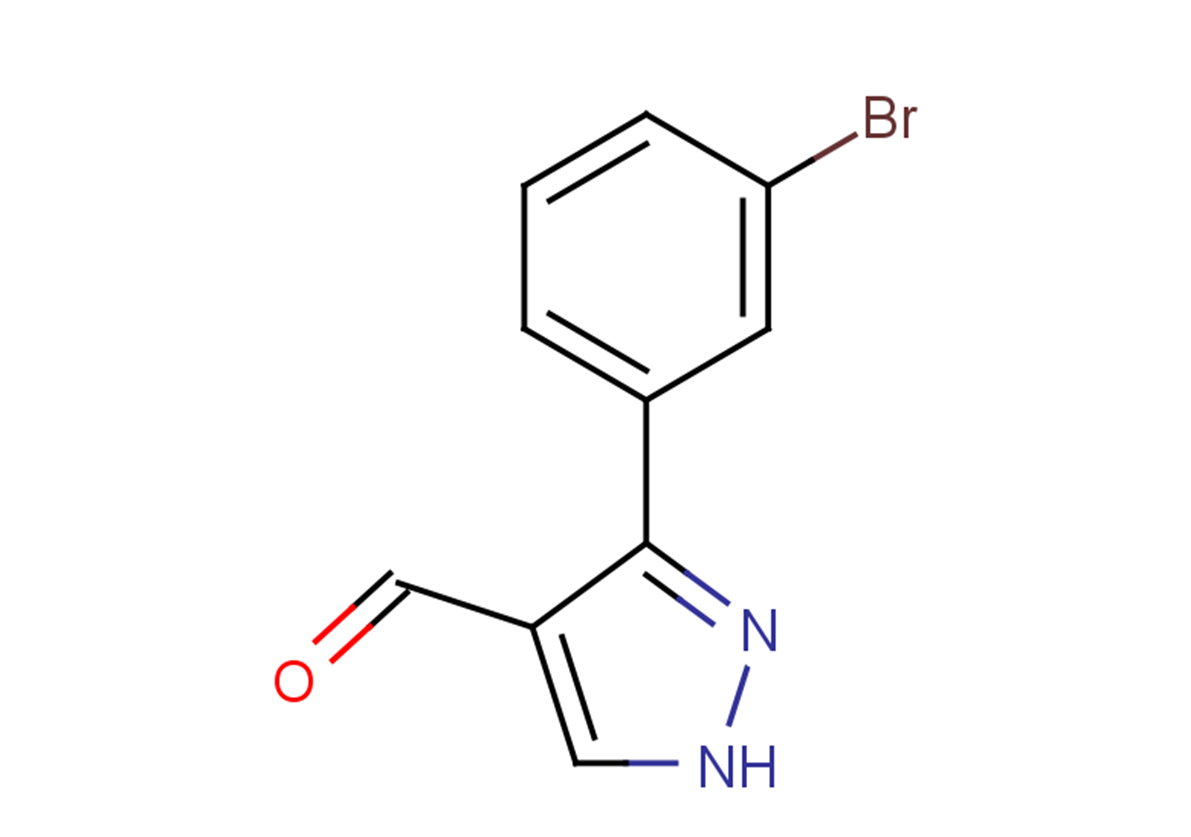 3-(3-bromophenyl)-1H-pyrazole-4-carbaldehyde