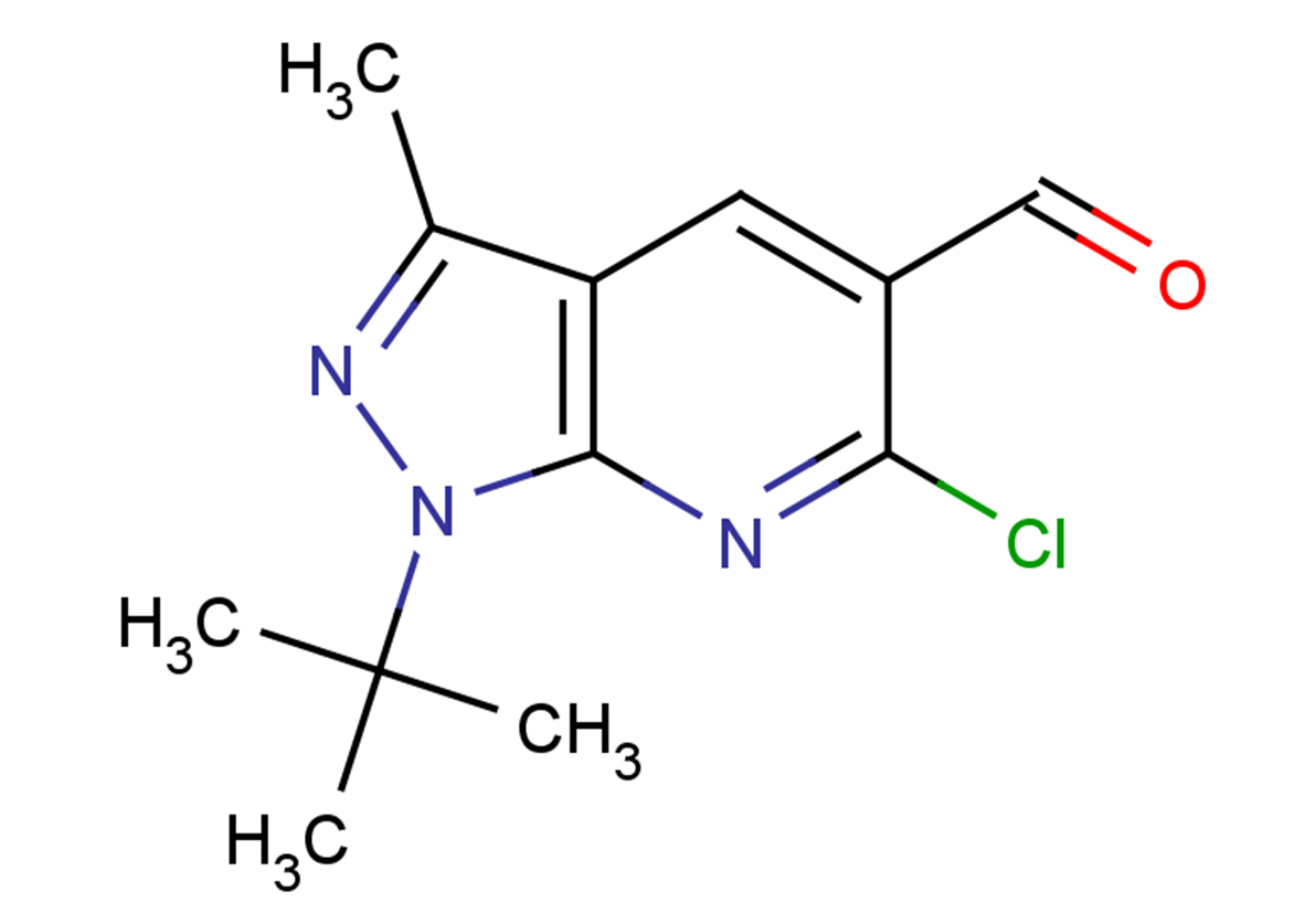 1-tert-butyl-6-chloro-3-methyl-1H-pyrazolo[3,4-b]pyridine-5-carbaldehyde