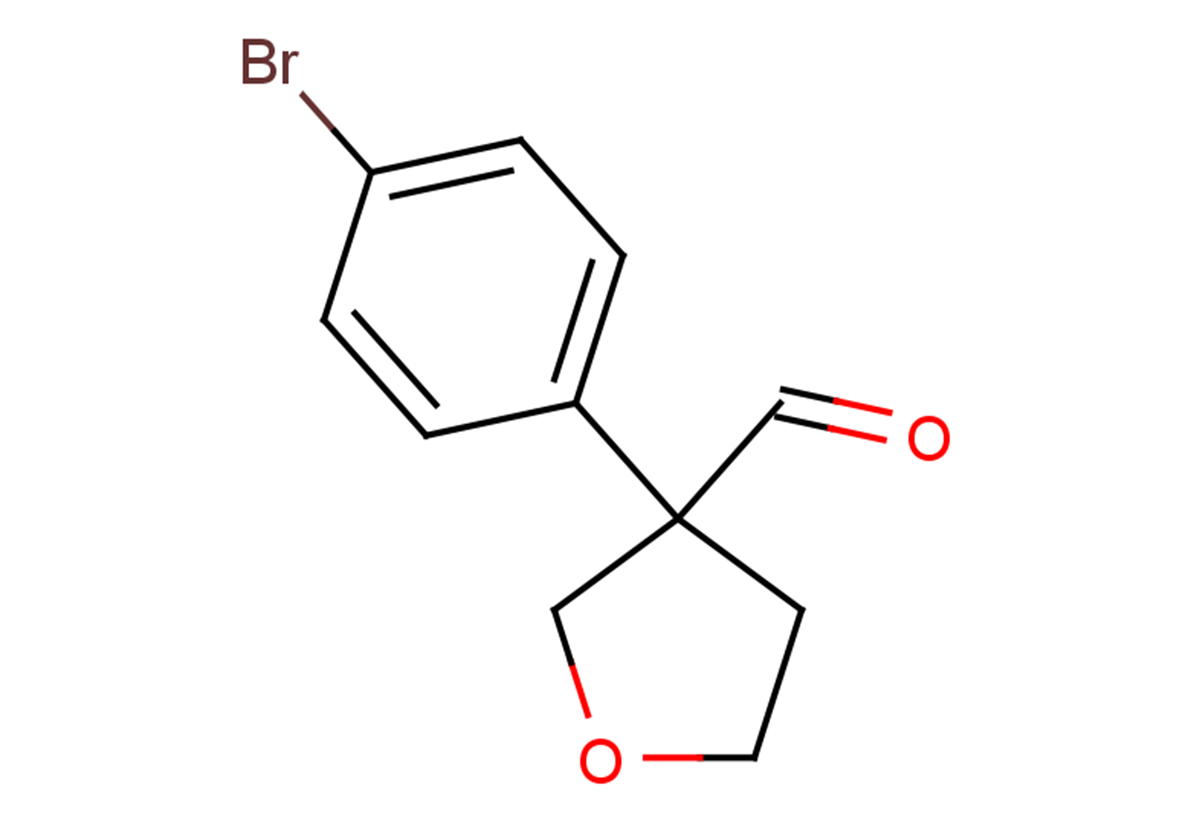 3-(4-bromophenyl)oxolane-3-carbaldehyde