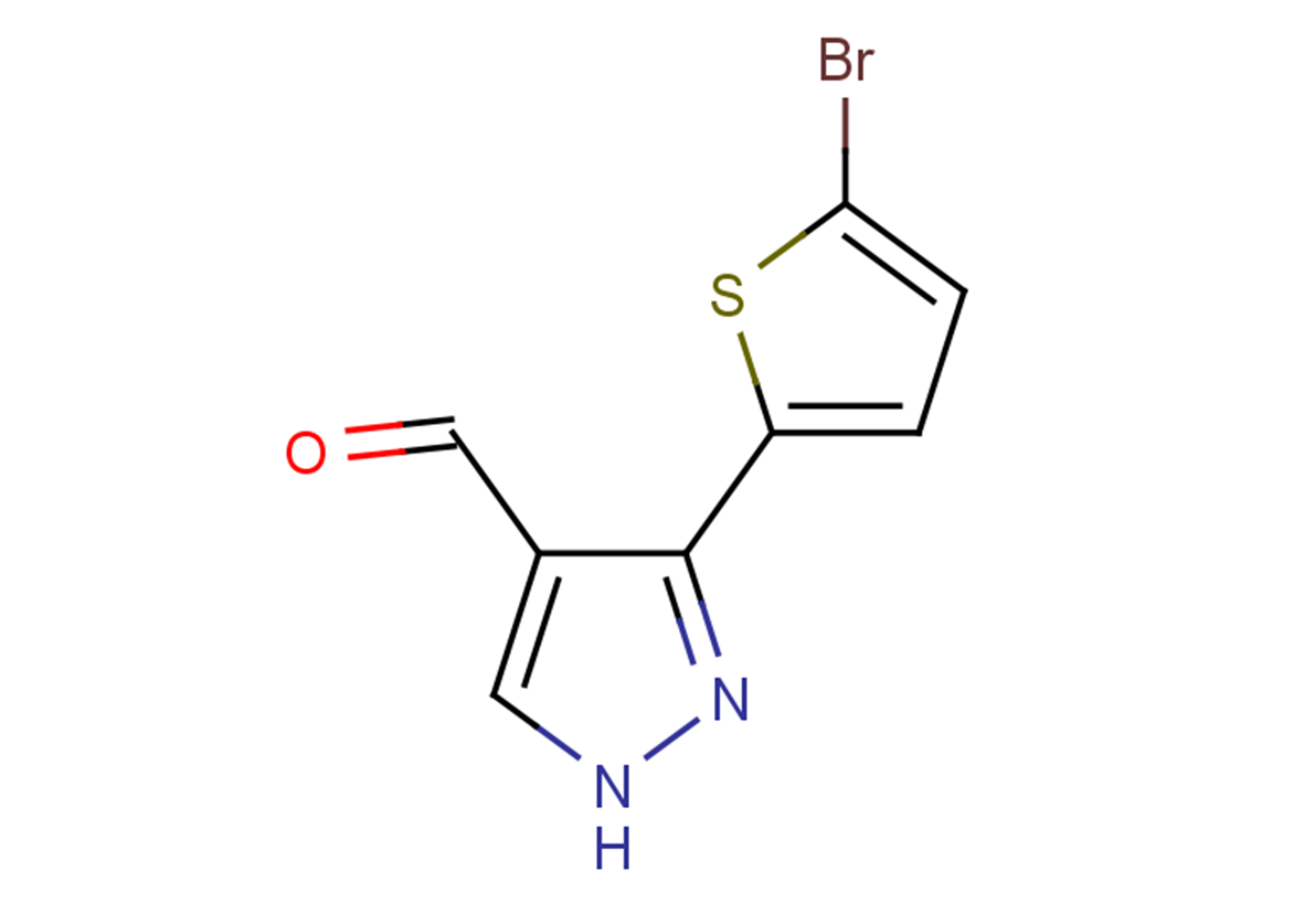 3-(5-bromothiophen-2-yl)-1H-pyrazole-4-carbaldehyde