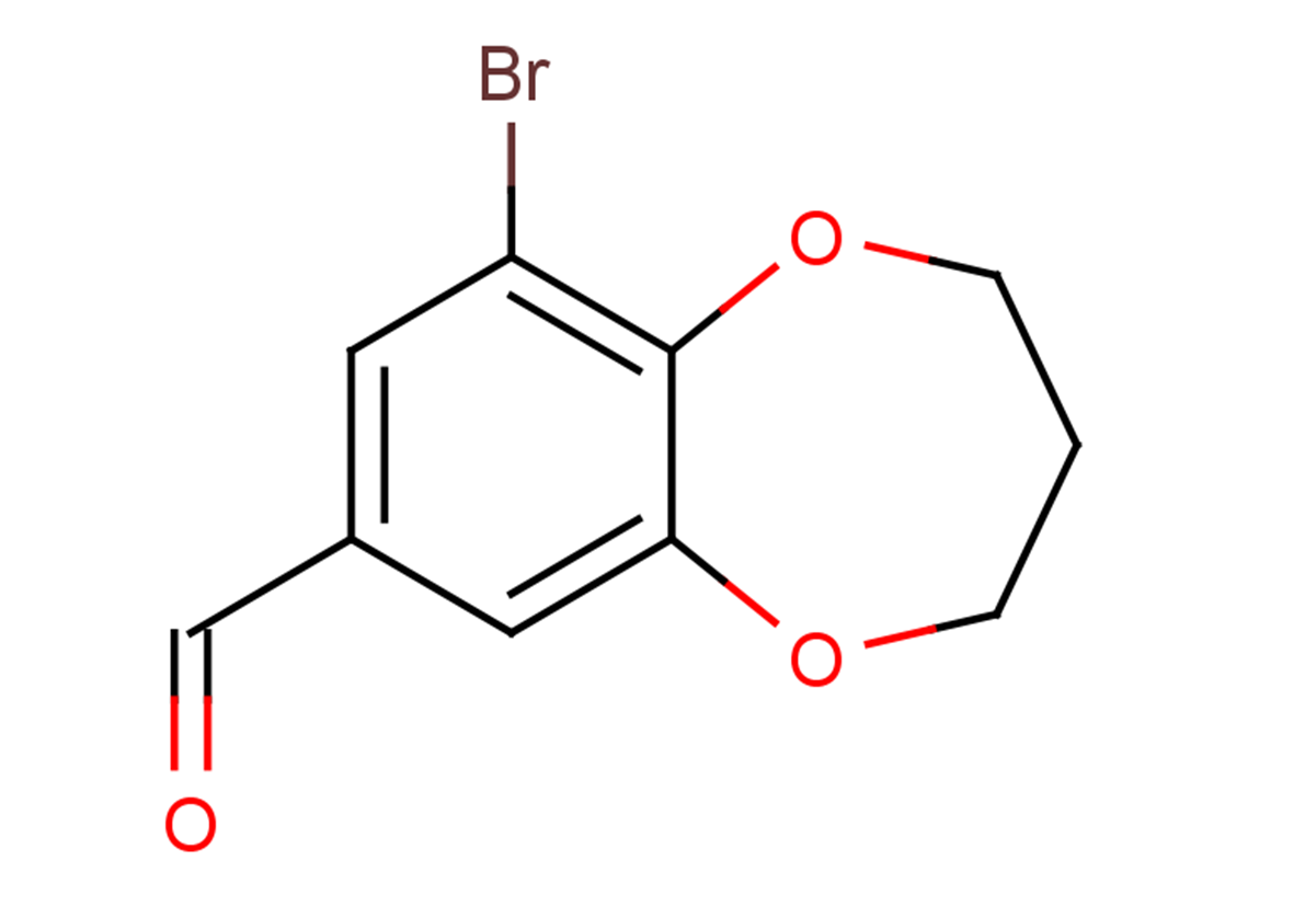 9-bromo-3,4-dihydro-2H-1,5-benzodioxepine-7-carbaldehyde
