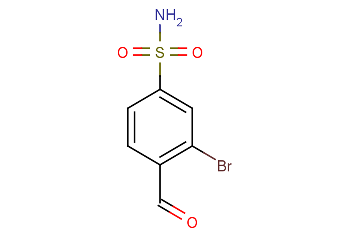 3-bromo-4-formylbenzene-1-sulfonamide
