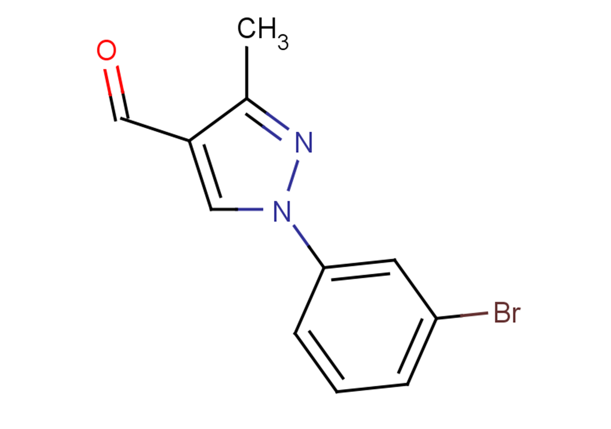 1-(3-bromophenyl)-3-methyl-1H-pyrazole-4-carbaldehyde