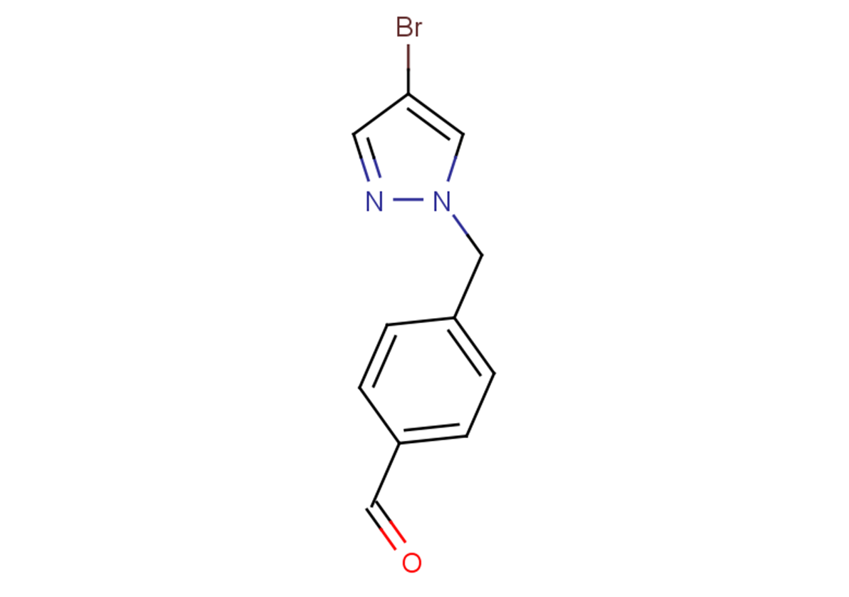 4-[(4-bromo-1H-pyrazol-1-yl)methyl]benzaldehyde