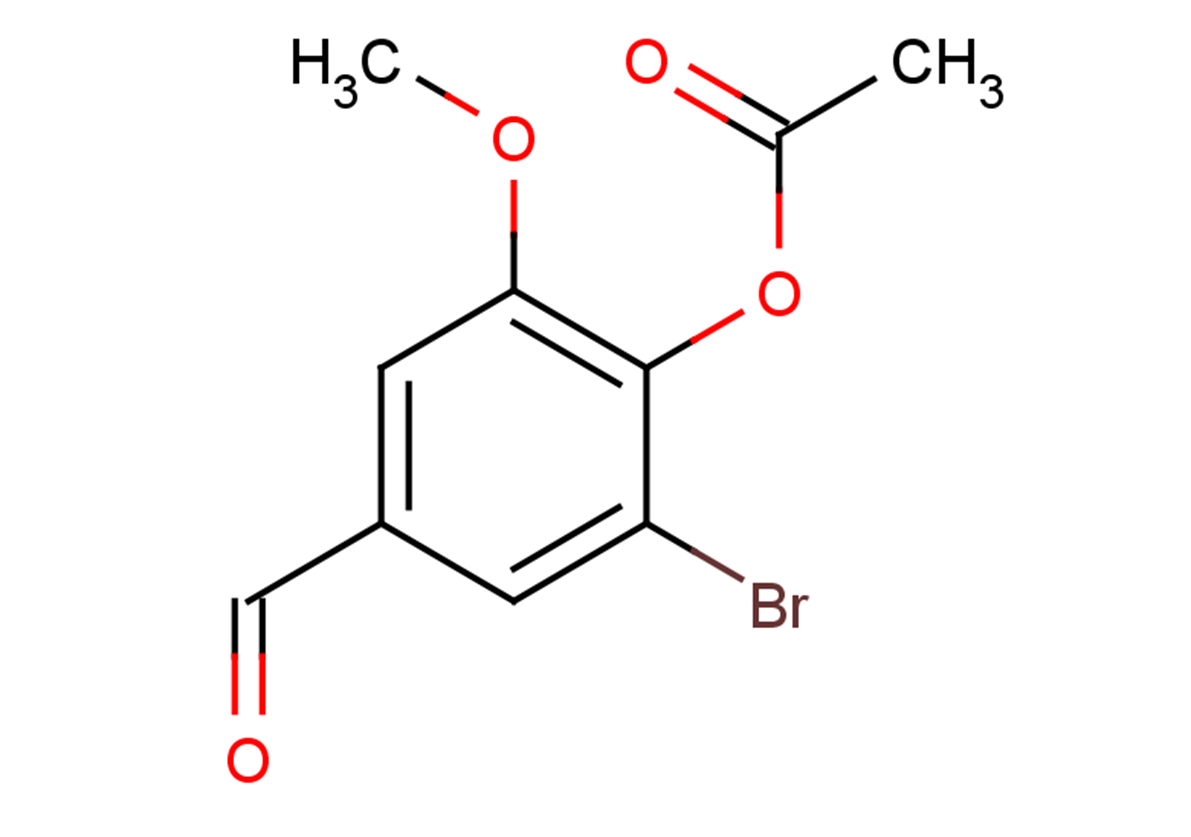 2-bromo-4-formyl-6-methoxyphenyl acetate