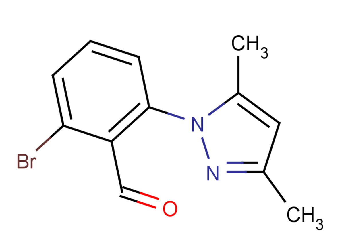 2-bromo-6-(3,5-dimethyl-1H-pyrazol-1-yl)benzaldehyde