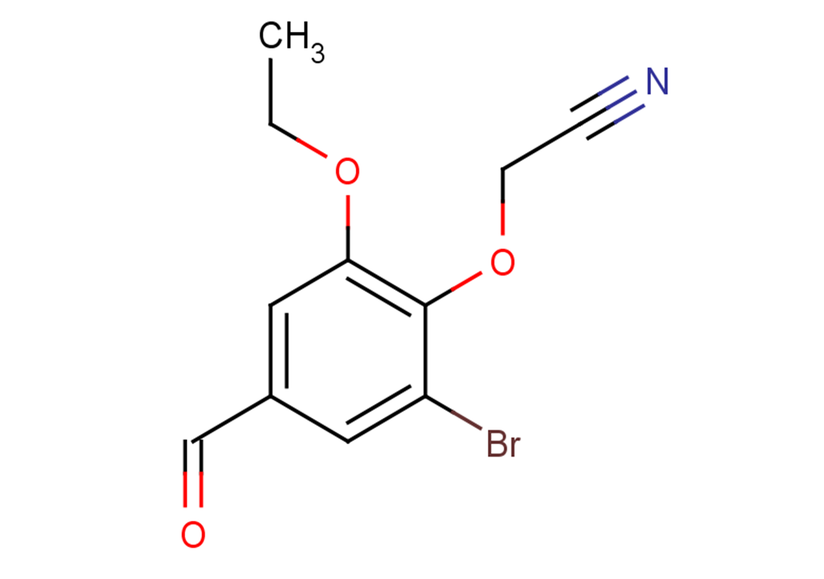 2-(2-bromo-6-ethoxy-4-formylphenoxy)acetonitrile