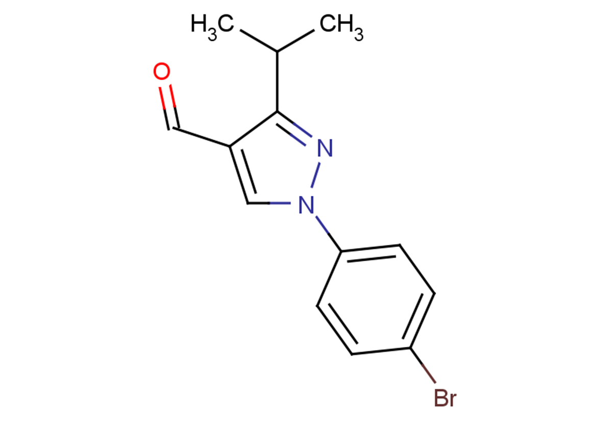 1-(4-bromophenyl)-3-(propan-2-yl)-1H-pyrazole-4-carbaldehyde