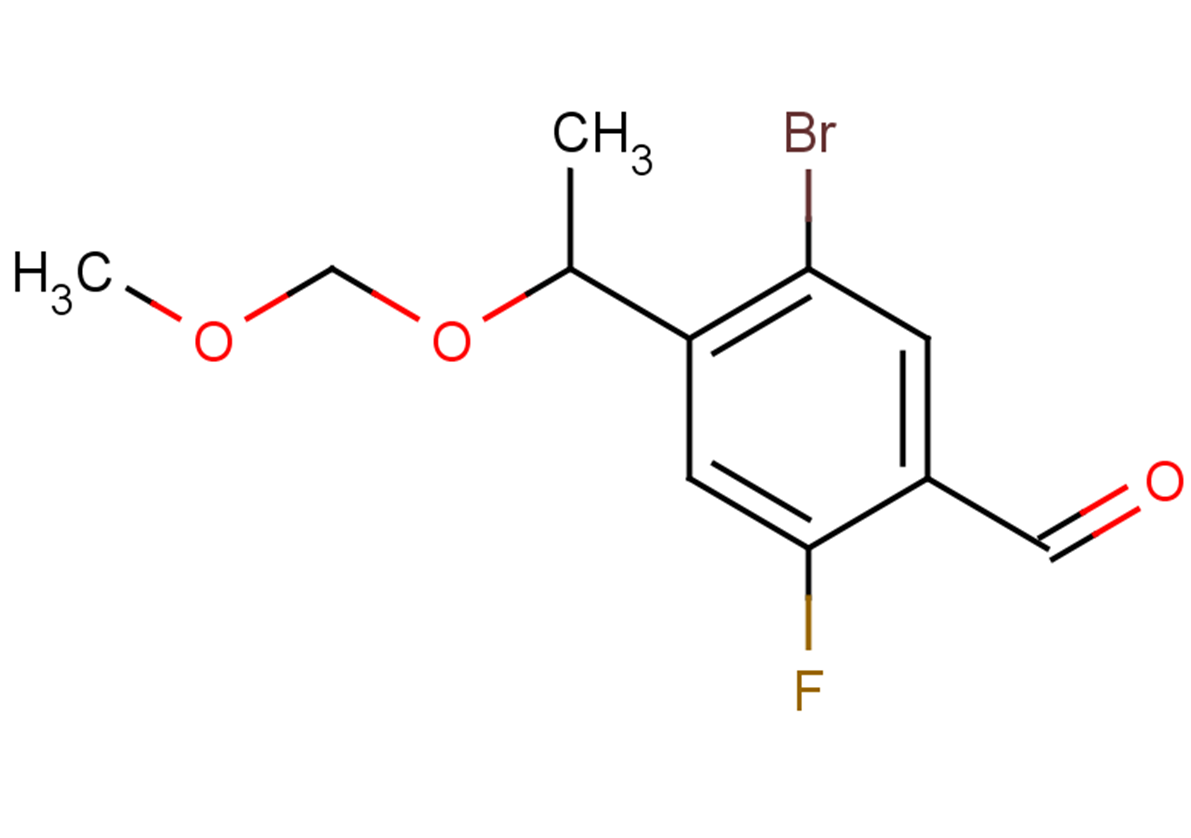 5-bromo-2-fluoro-4-[1-(methoxymethoxy)ethyl]benzaldehyde