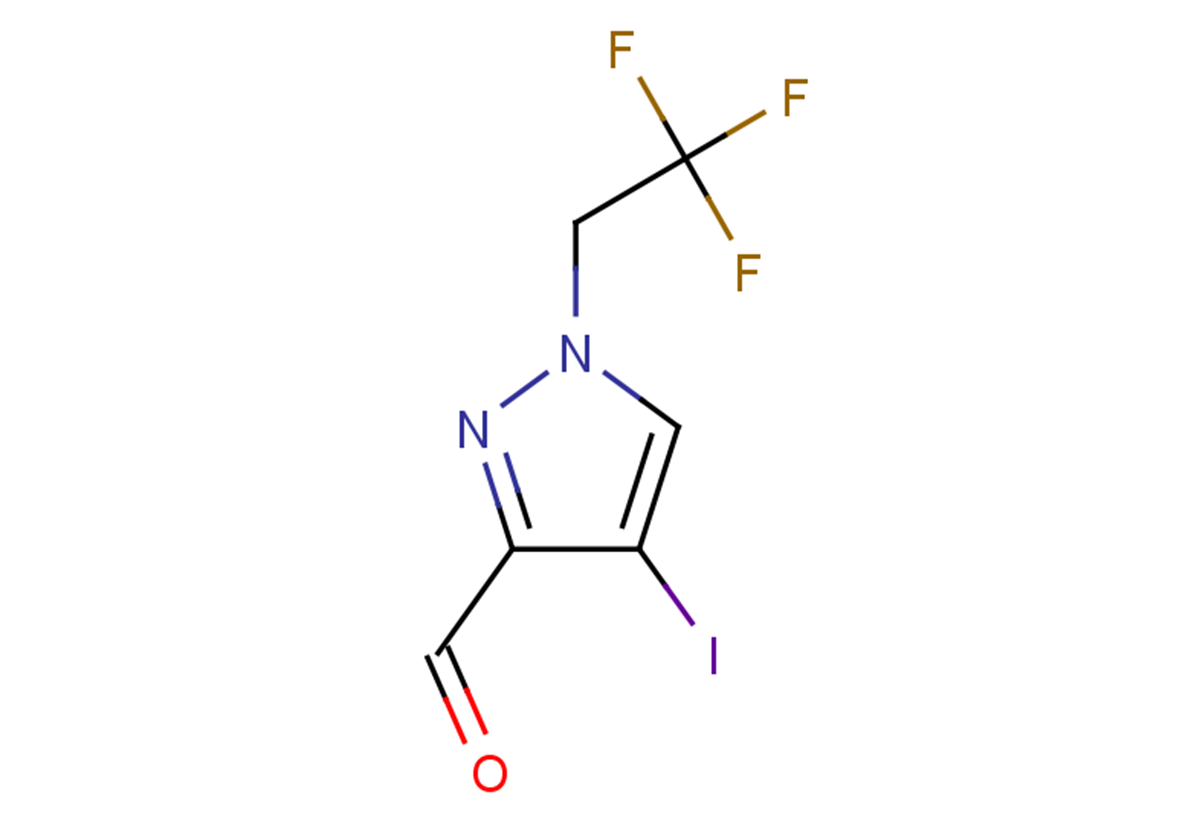 4-iodo-1-(2,2,2-trifluoroethyl)-1H-pyrazole-3-carbaldehyde