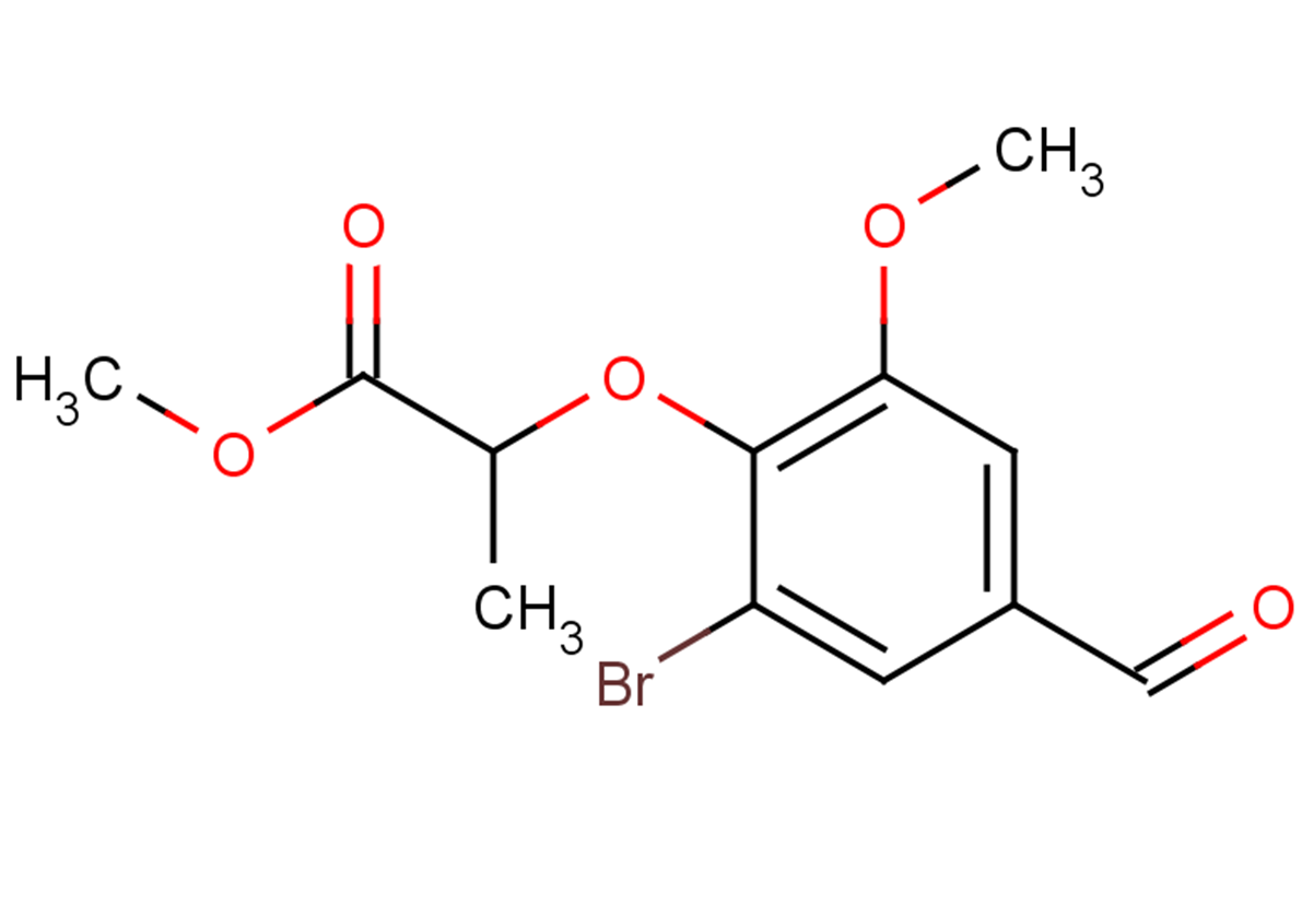 methyl 2-(2-bromo-4-formyl-6-methoxyphenoxy)propanoate