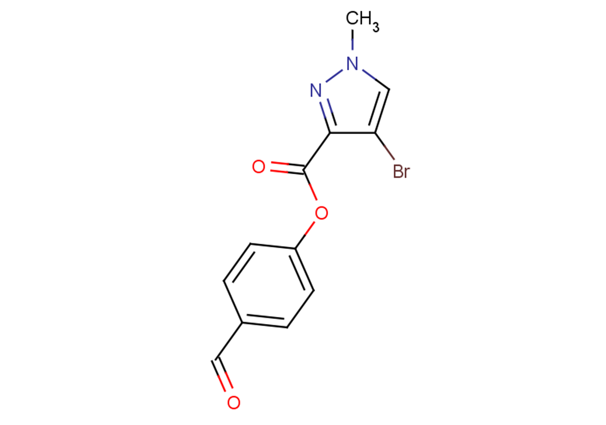 4-formylphenyl 4-bromo-1-methyl-1H-pyrazole-3-carboxylate