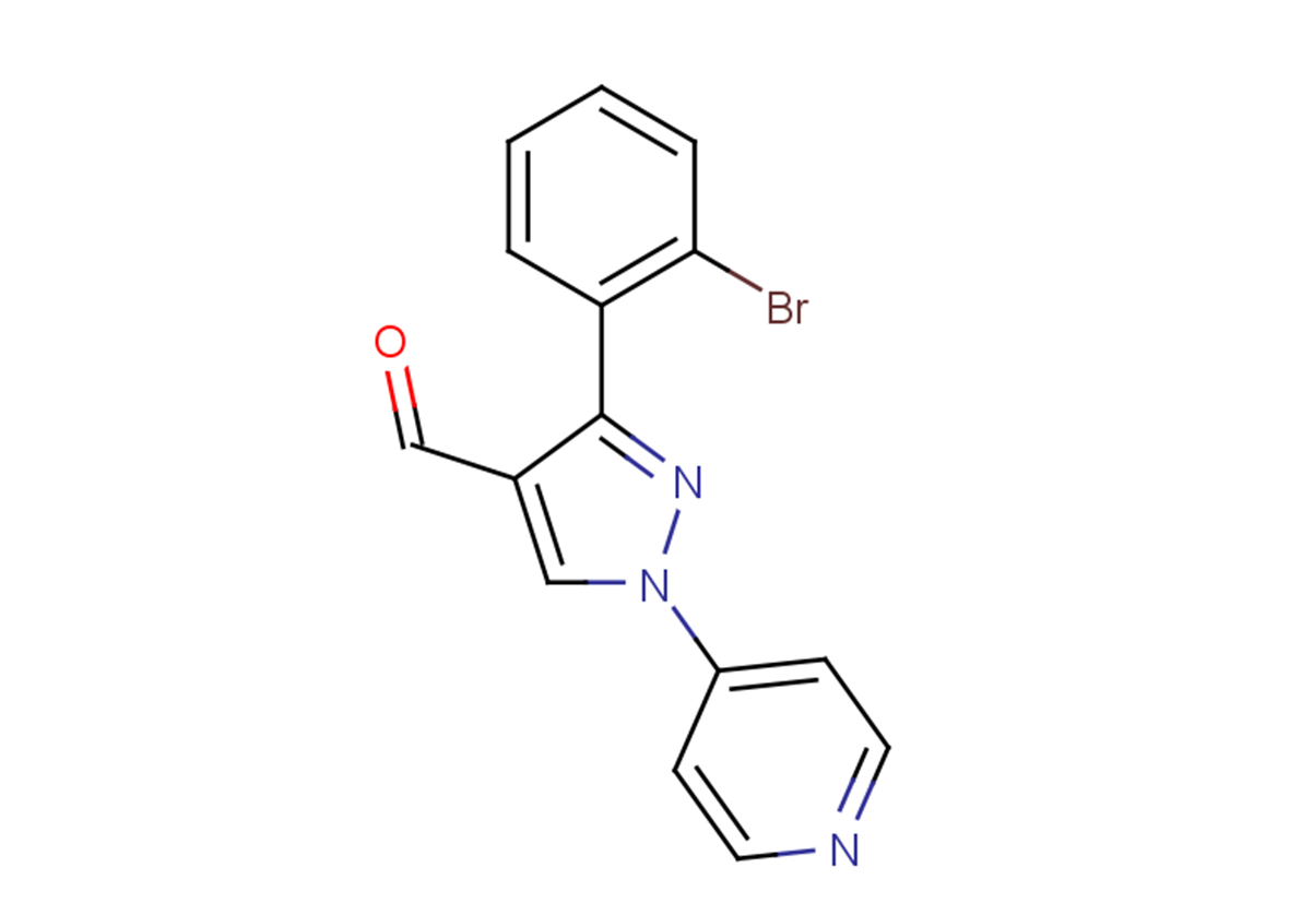 3-(2-bromophenyl)-1-(pyridin-4-yl)-1H-pyrazole-4-carbaldehyde