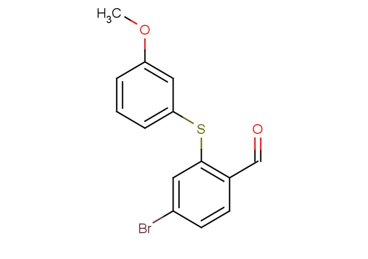 4-bromo-2-[(3-methoxyphenyl)sulfanyl]benzaldehyde