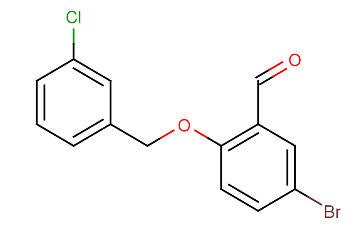 5-bromo-2-[(3-chlorophenyl)methoxy]benzaldehyde