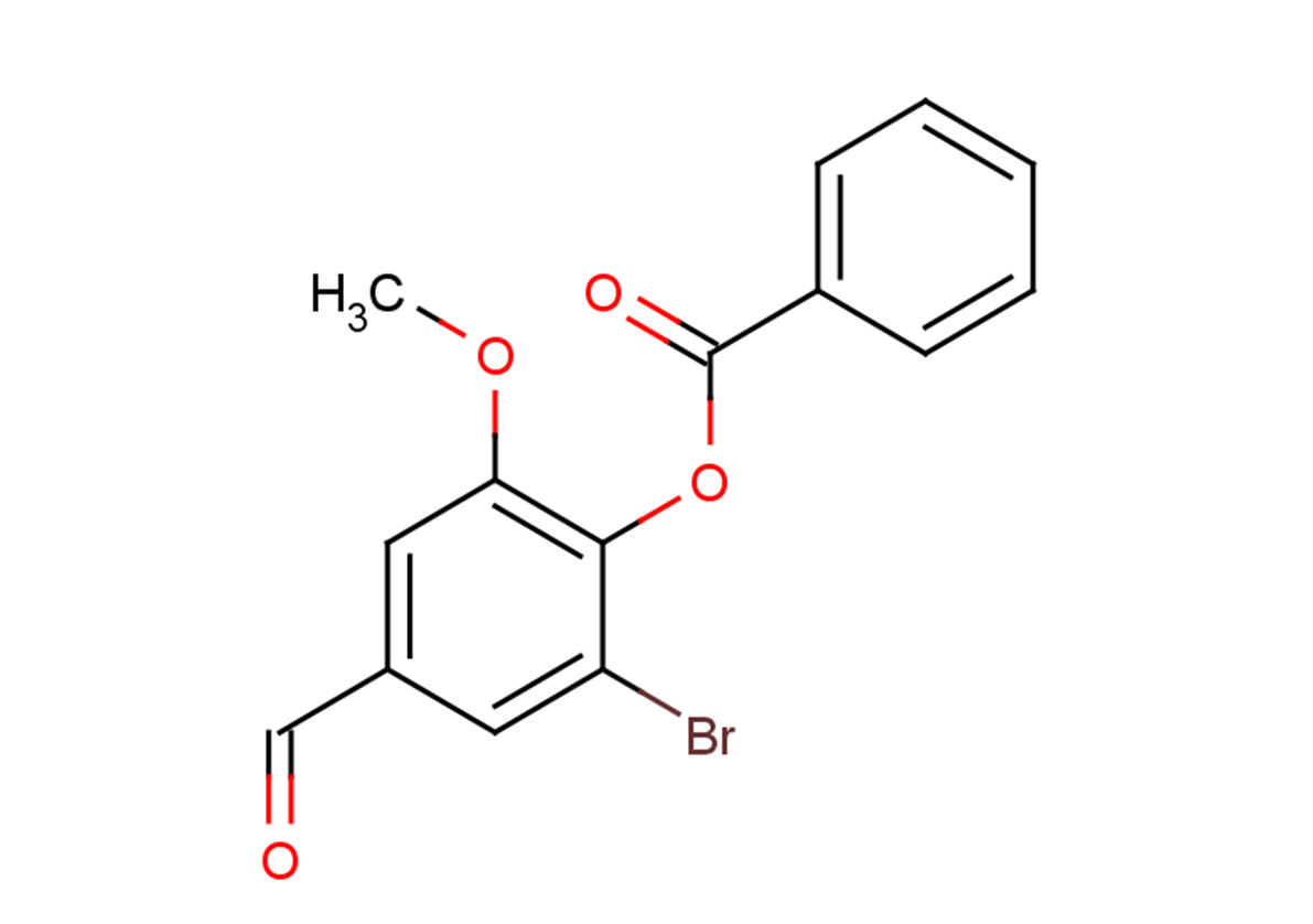 2-bromo-4-formyl-6-methoxyphenyl benzoate