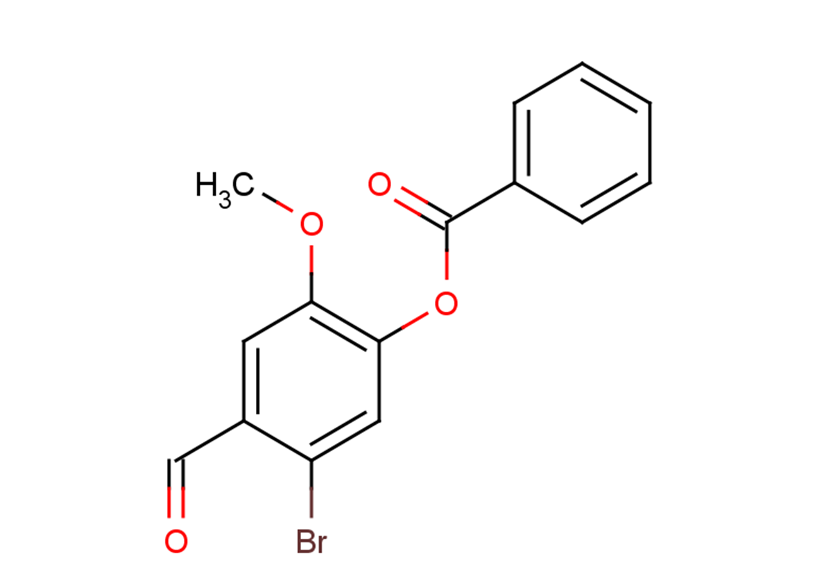 5-bromo-4-formyl-2-methoxyphenyl benzoate