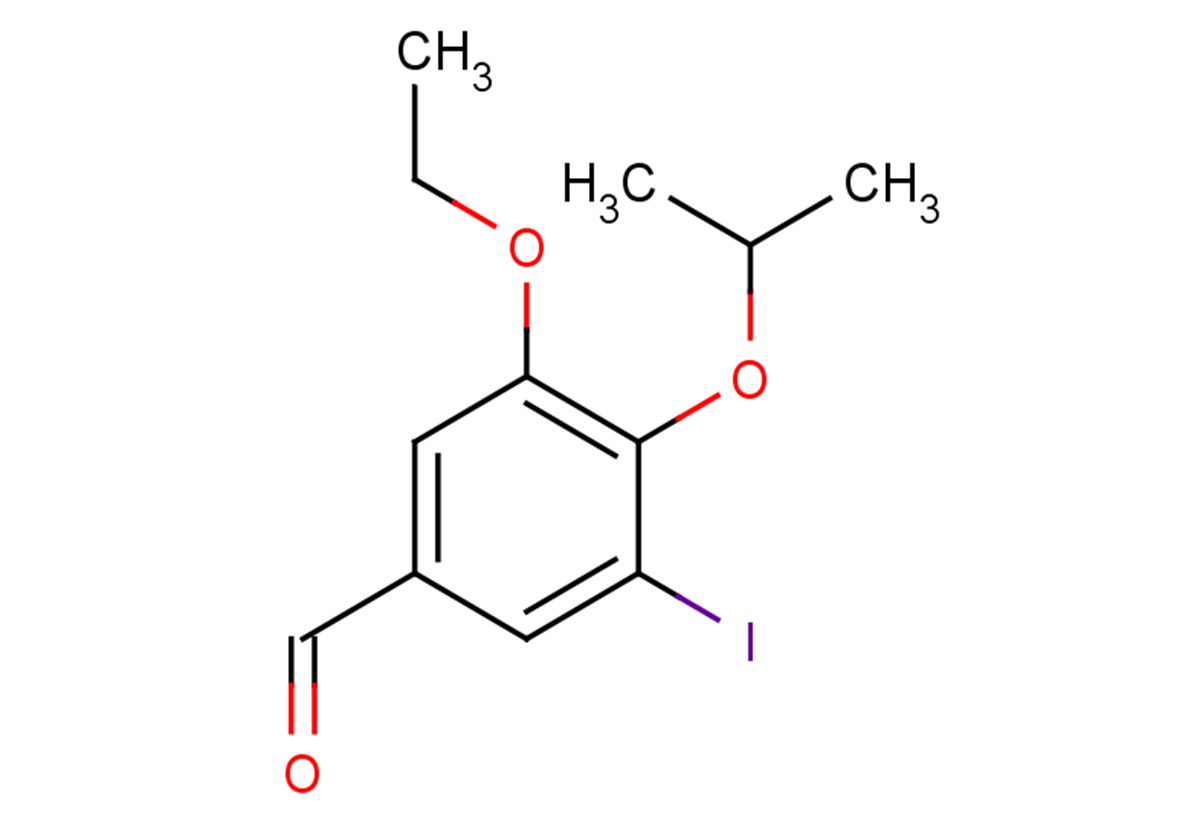 3-ethoxy-5-iodo-4-(propan-2-yloxy)benzaldehyde