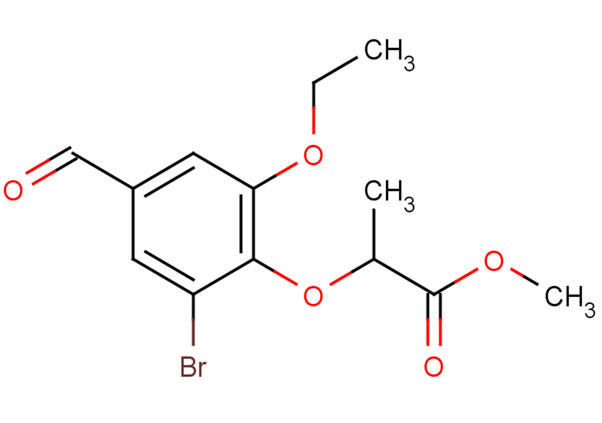 methyl 2-(2-bromo-6-ethoxy-4-formylphenoxy)propanoate
