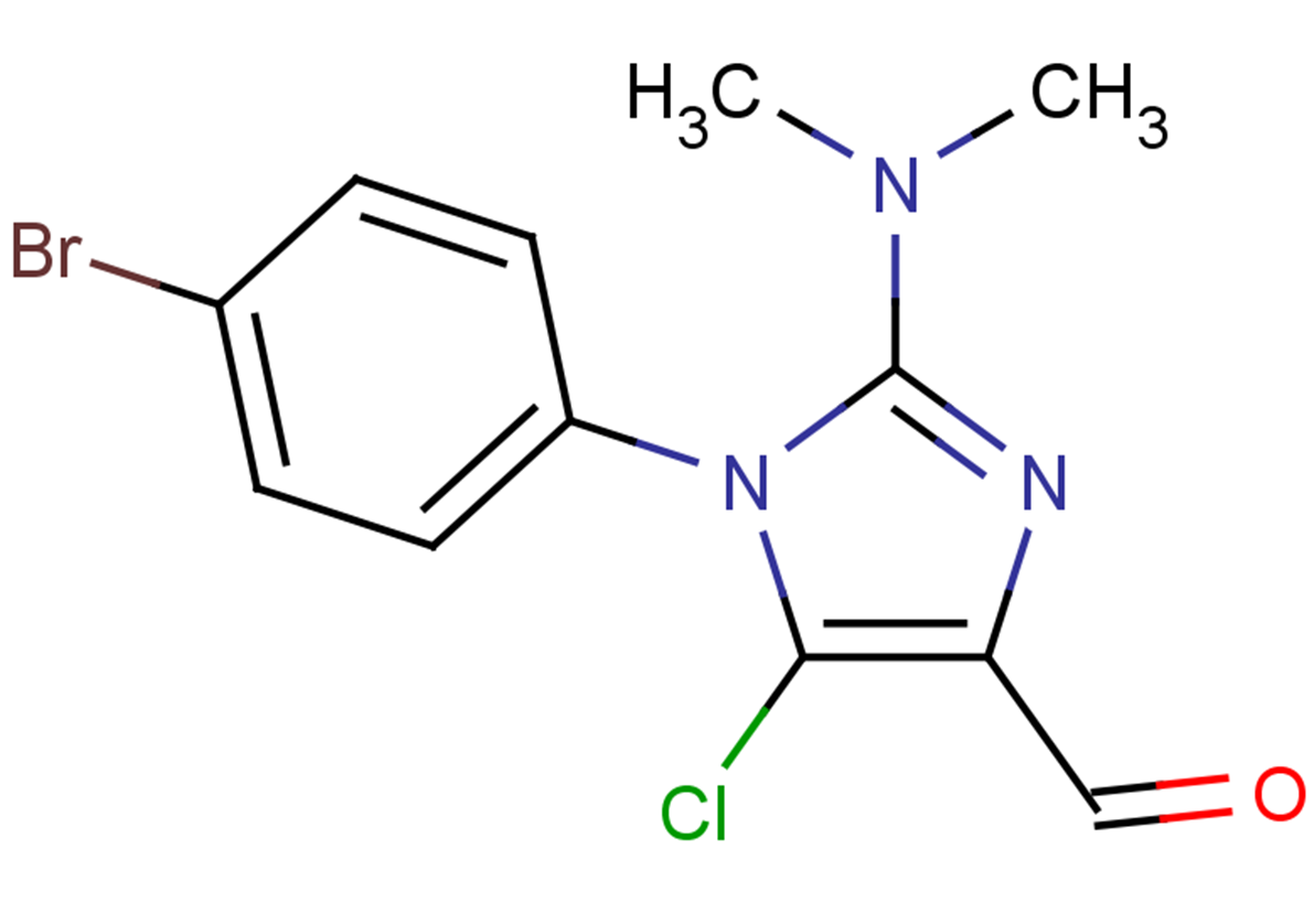 1-(4-bromophenyl)-5-chloro-2-(dimethylamino)-1H-imidazole-4-carbaldehyde