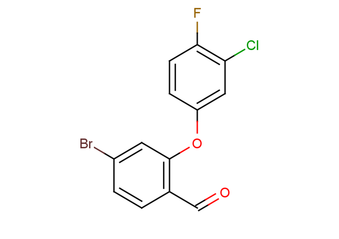 4-bromo-2-(3-chloro-4-fluorophenoxy)benzaldehyde