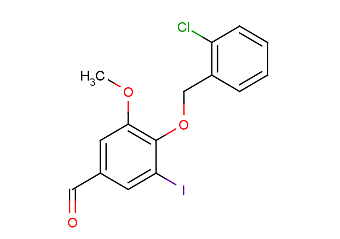 4-[(2-chlorophenyl)methoxy]-3-iodo-5-methoxybenzaldehyde